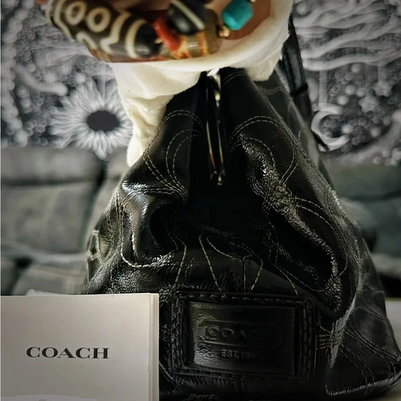 Vintage Y2K style Coach Black Signature Shoulder Bag ❌70%OFF SALE❌ - Picture 12 of 17